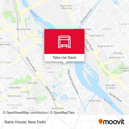 Batla House map
