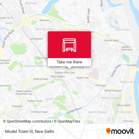 Model Town III map
