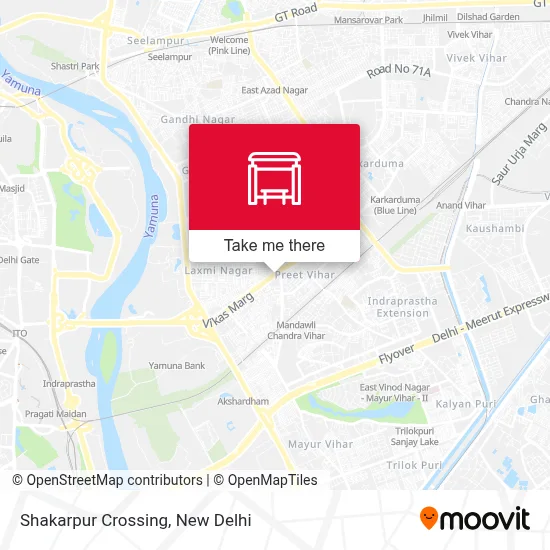 Shakarpur Crossing map