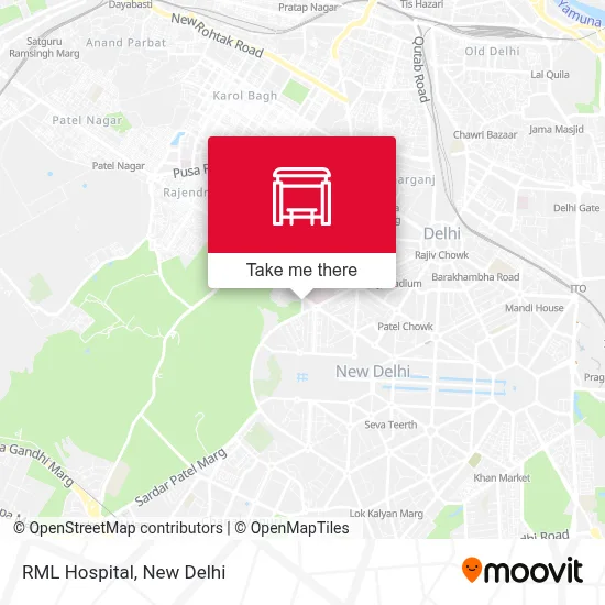 RML Hospital map