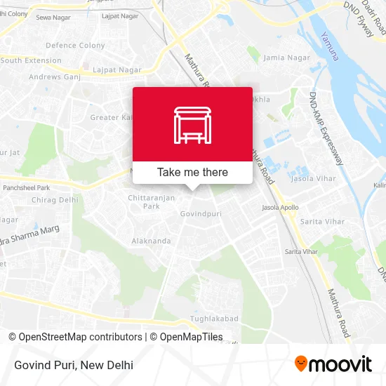 Govind Puri map
