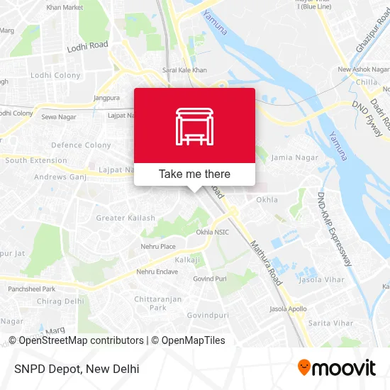 SNPD Depot map