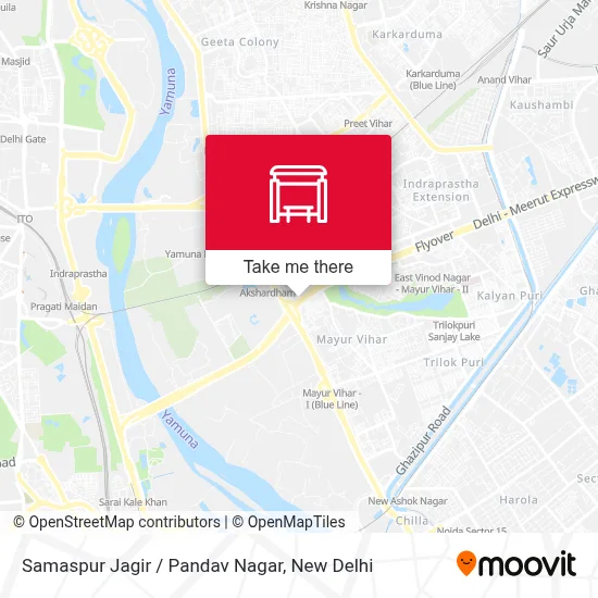 Samaspur Jagir  / Pandav Nagar map