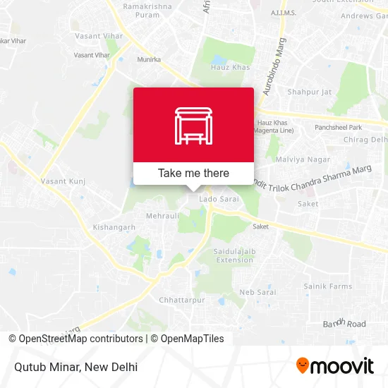 Qutub Minar map
