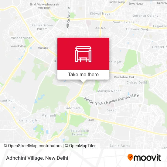 Adhchini Village map