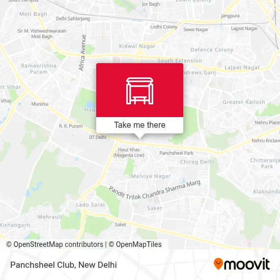 Panchsheel Club map