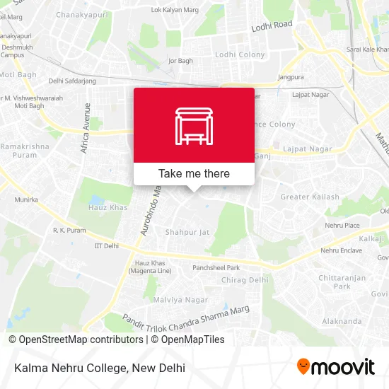 Kalma Nehru College map