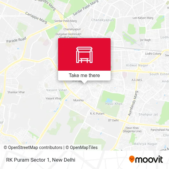 RK Puram Sec 1 map