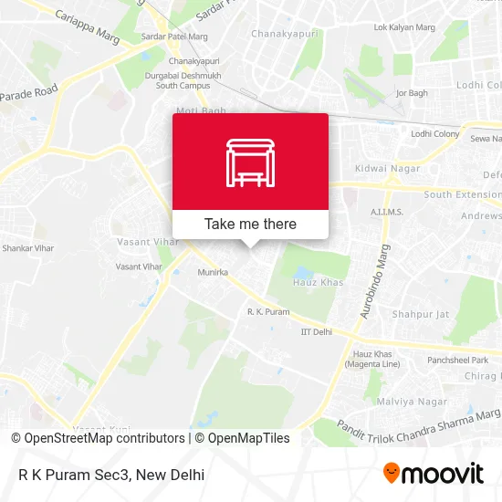 R K Puram Sec3 map