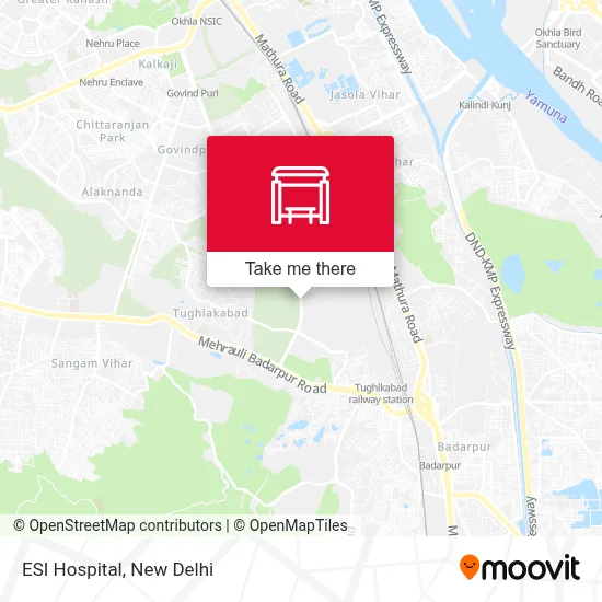 ESI Hospital map
