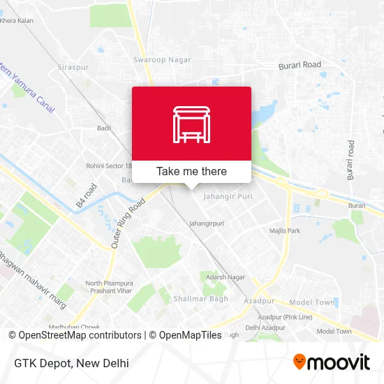 GTK Depot map