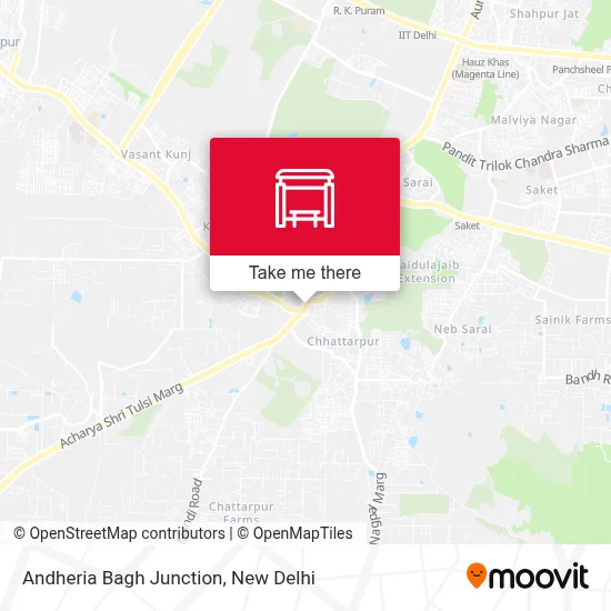 Andheria Bagh More map