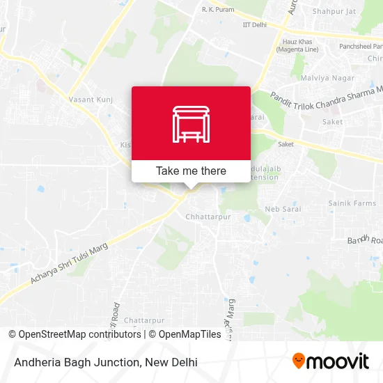 Andheria Bagh More map