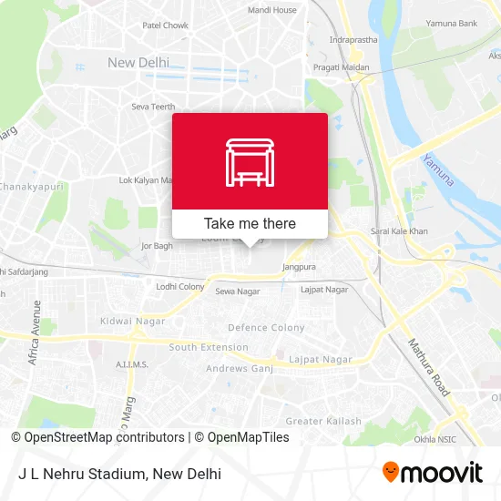J L Nehru Stadium map
