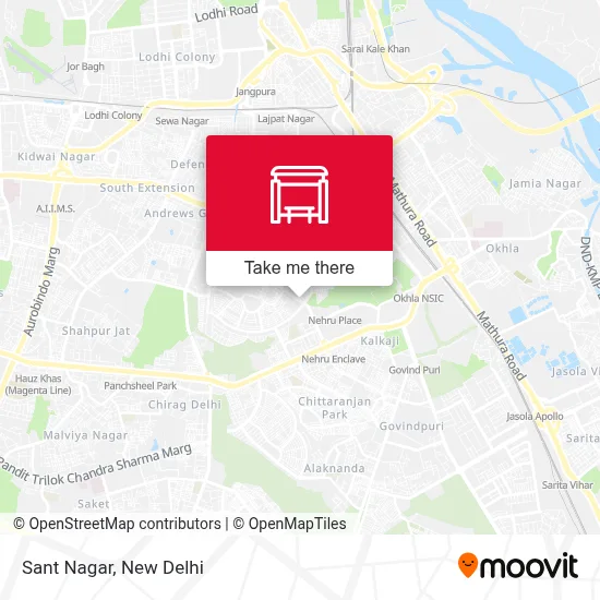 Sant Nagar map