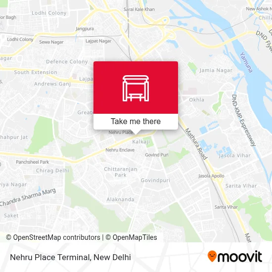 Nehru Place Terminal map