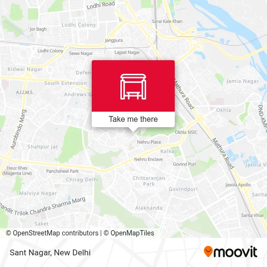 Sant Nagar map