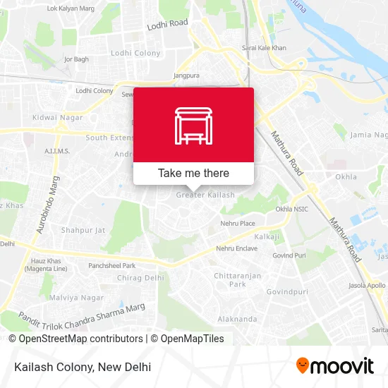 Kailash Colony map