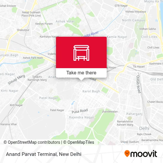 Anand Parvat Terminal map