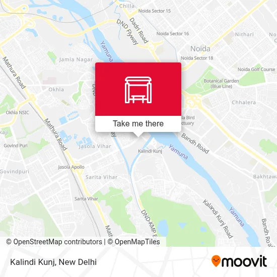 Kalindi Kunj map
