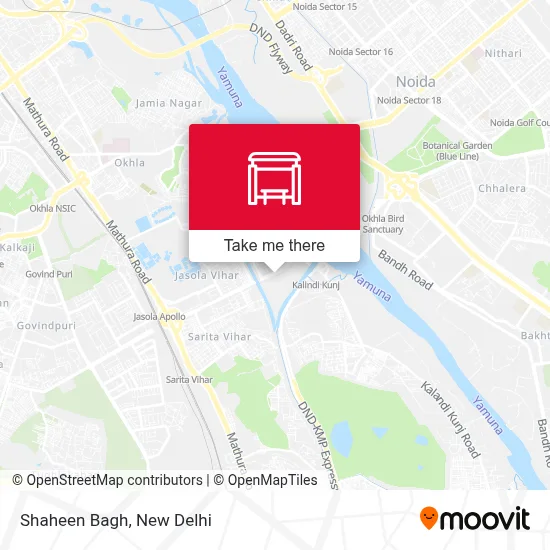 Shaheen Bagh map