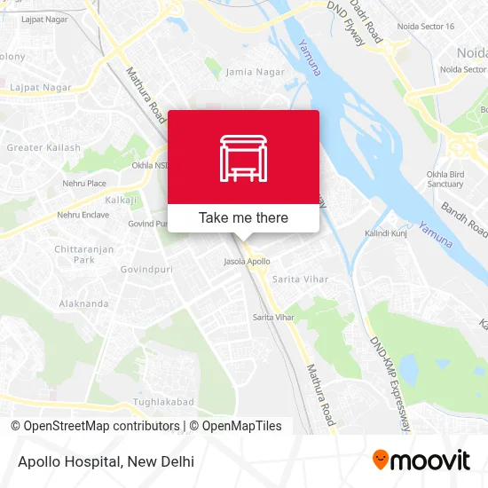 Apollo Hospital map