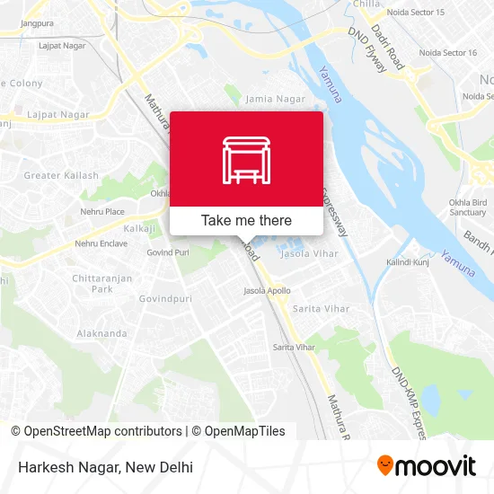 Harkesh Nagar map