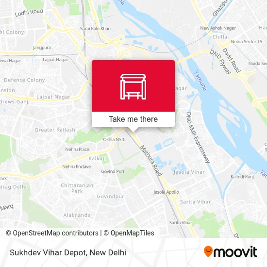 Sukhdev Vihar Depot map
