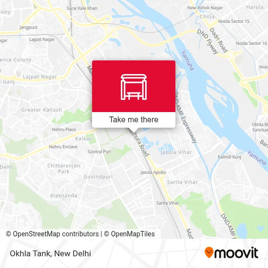 Okhla Tank map