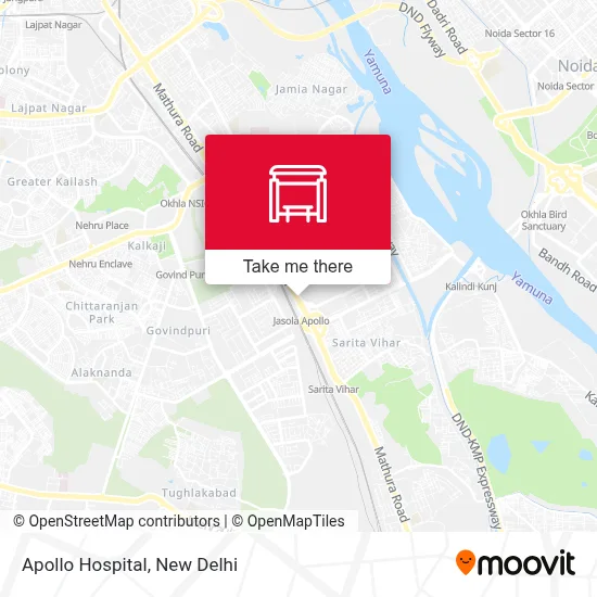 Apollo Hospital map