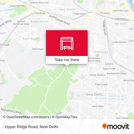 Upper Ridge Road map