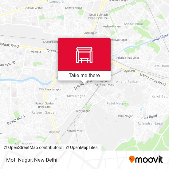 Moti Nagar map