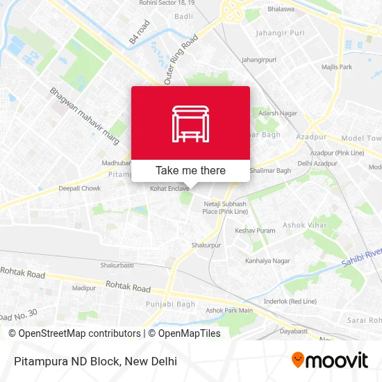 Pitampura ND Block map