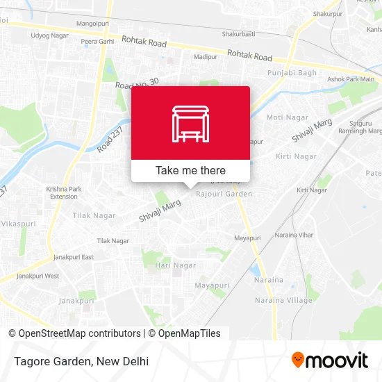 Tagore Garden map