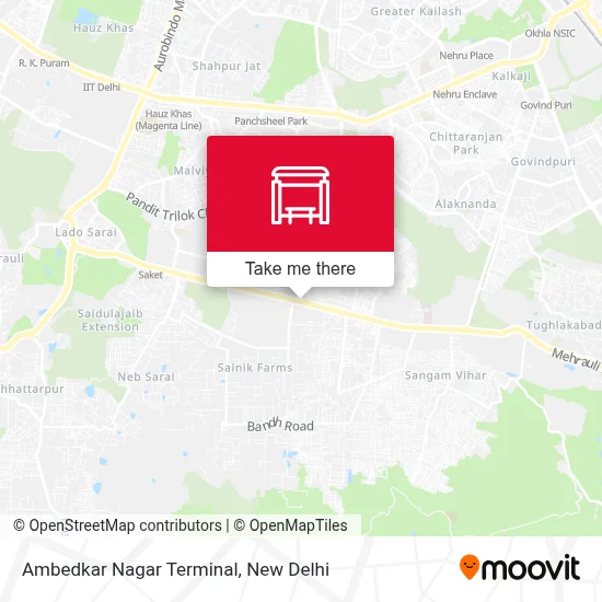 Ambedkar Nagar Terminal map