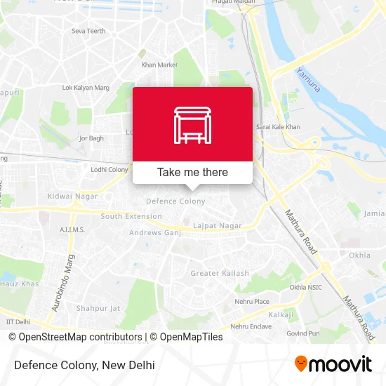 Defence Colony map