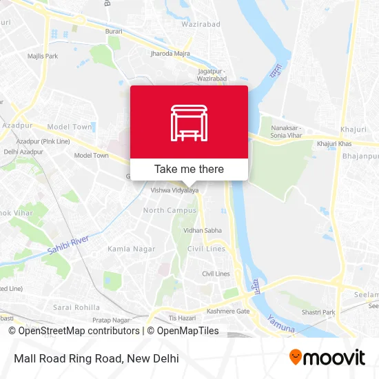 Mall Road Ring Road map