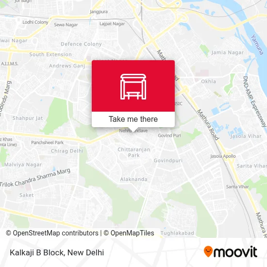 Kalkaji Bblock map