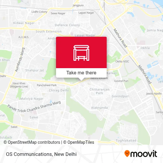 OS Communications map