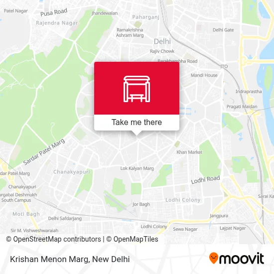 Krishan Menon Marg map
