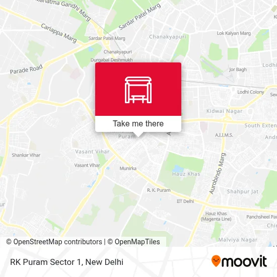RK Puram Sec 1 map