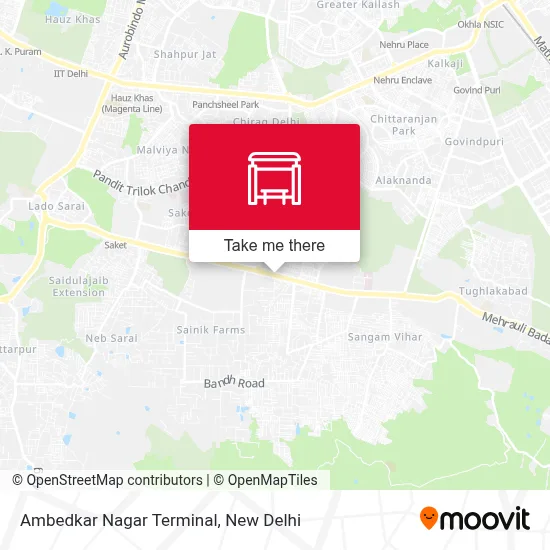 Ambedkar Nagar Terminal map