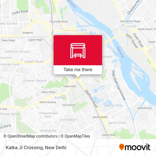 Kalka Ji Crossing map