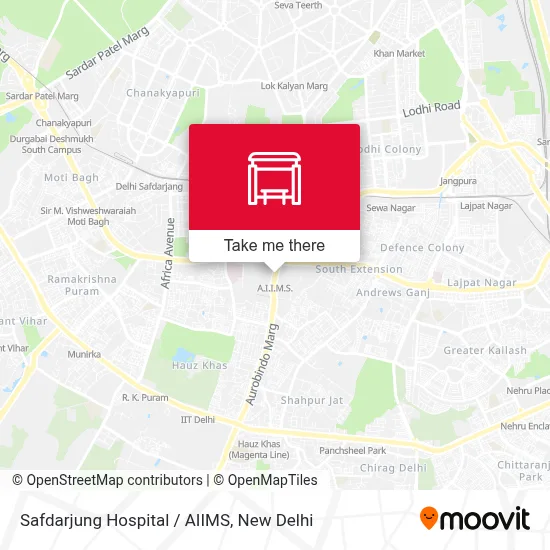 Safdurjung Hospital / AIIMS map