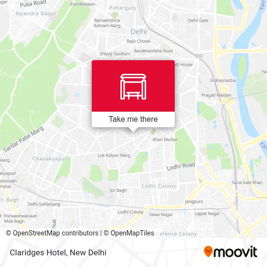 Claridges Hotel map