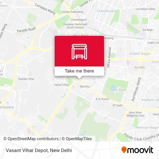 Vasant Vihar Depot map