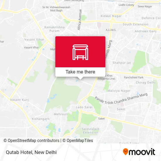 Qutab Hotel map