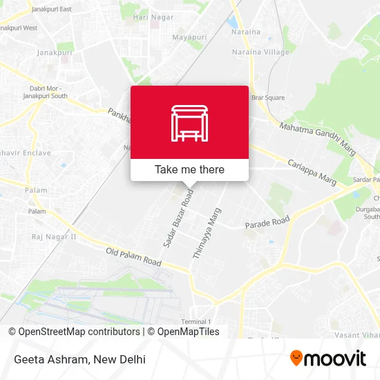 Geeta Ashram map