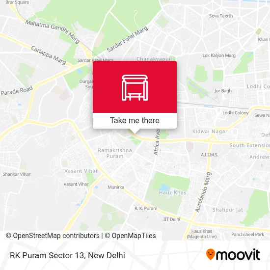 RK Puram Sec 13 map