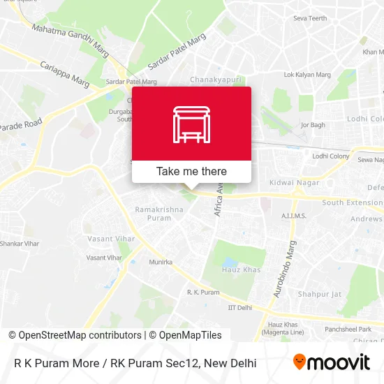 R K Puram More  /  RK Puram Sec12 map